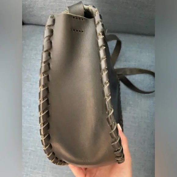 Madewell Black Leather Transport Saddle Crossbody Bag Shoulder Purse - Picture 5 of 16